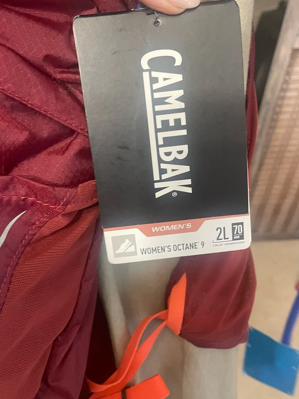 CamelBak Maroon and Orange Hydration Backpack